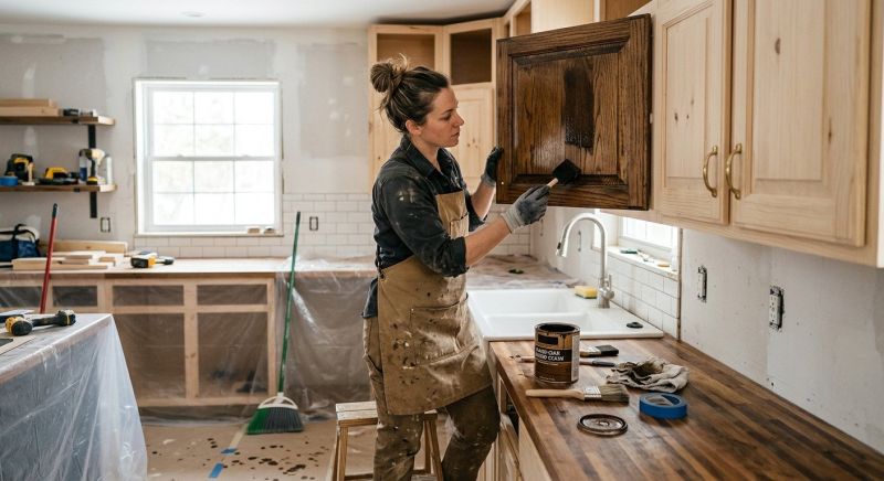 Kitchen Cabinet Refinishing in Bloomington, IN